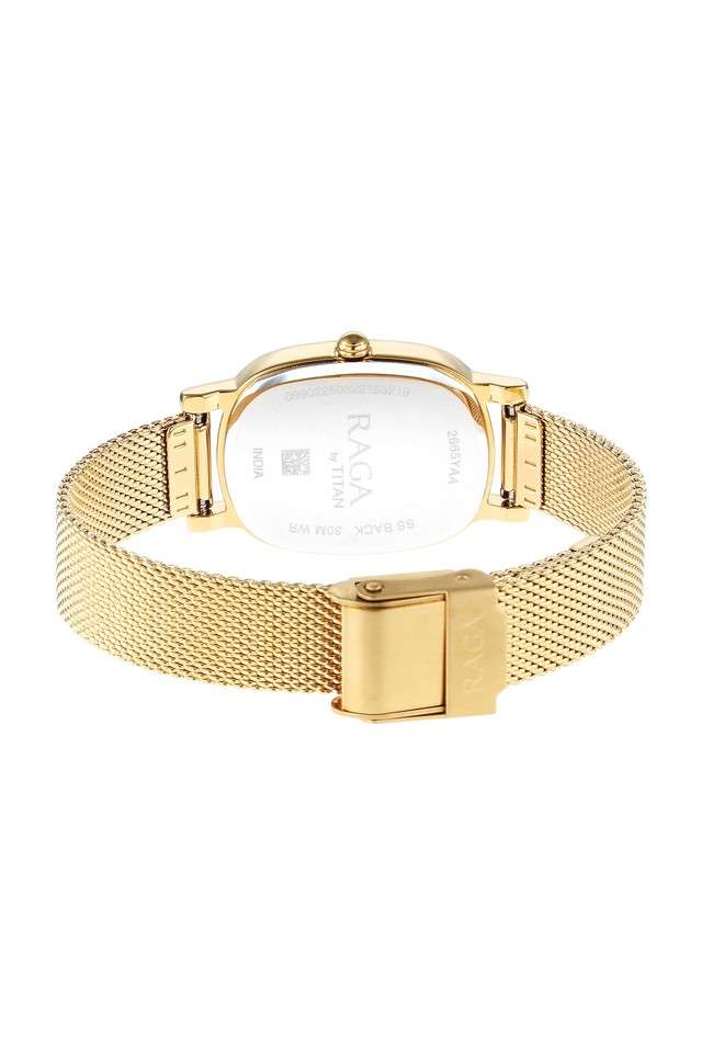 Womens-Raga-Viva-V-Phase-II-Light-Champagne-Dial-Stainless-Steel-Analog-Watch---2665YM01