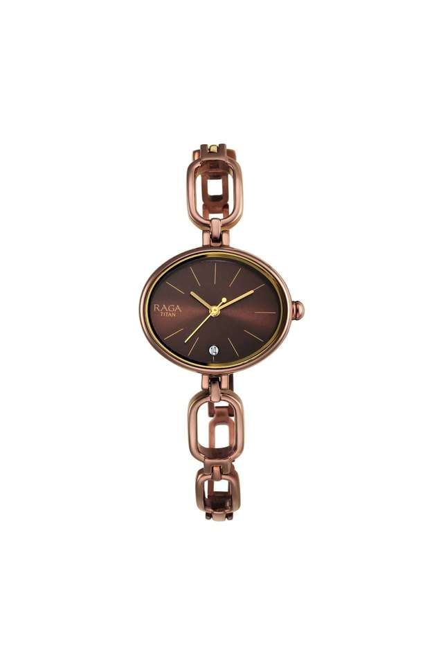 Womens-30-mm-Raga-Viva-V-Phase-I-Brown-Dial-Brass-Analogue-Watch