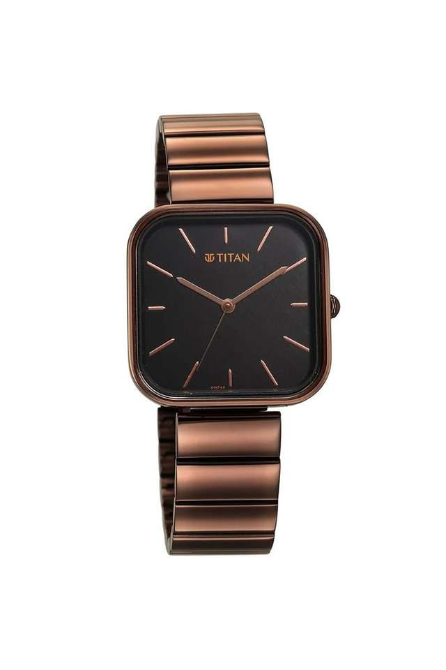 Purple-Stackables-30.6-x-6.7-x-30.6-mm-Black-Dial-Stainless-Steel-Analogue-Watch-For-Women---2715QM01F