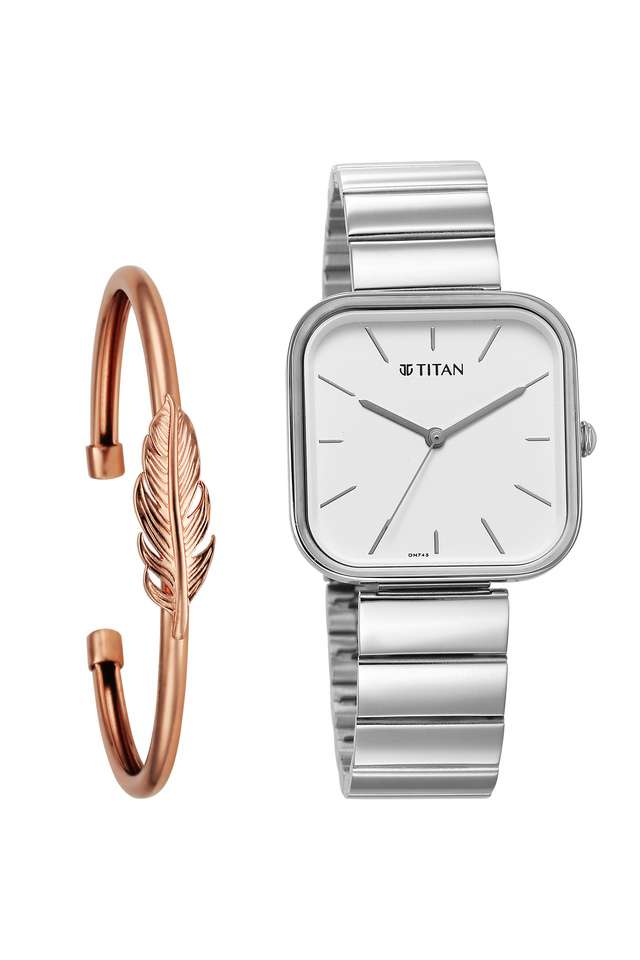 Purple-Stackables-30.6-x-6.7-x-30.6-mm-White-Dial-Stainless-Steel-Analogue-Watch-For-Women---2715SM01F