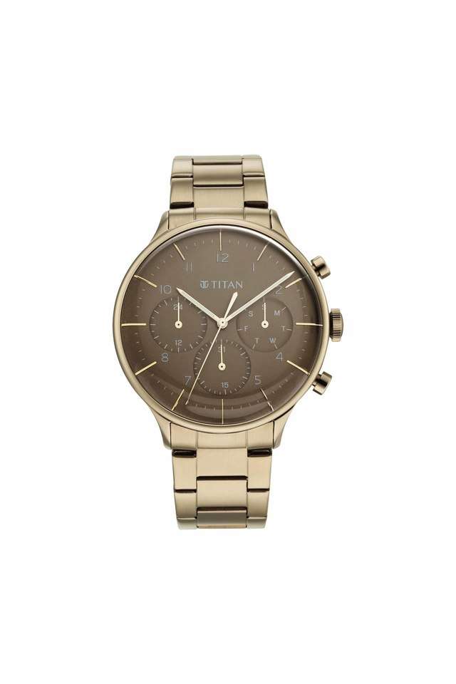 Mens-Urban-Magic-Brown-Dial-Stainless-Steel-Analog-Watch