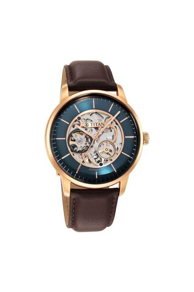 Mens-Automatics-9110-Upgrades-Green-Dial-Leather-Analog-Watch