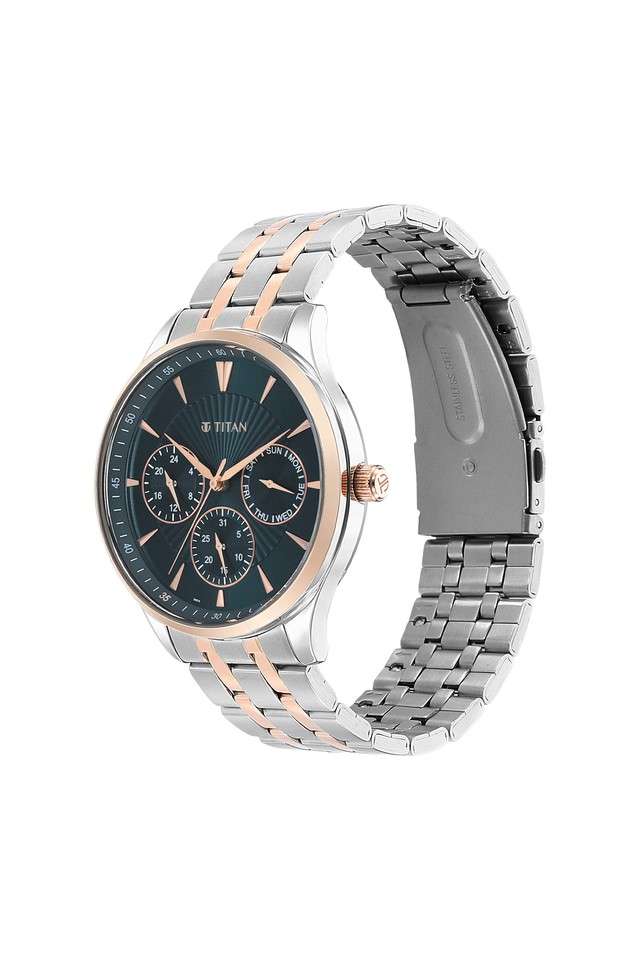Mens-Regalia-Opulent-III-Blue-Dial-Stainless-Steel-Analog-Watch