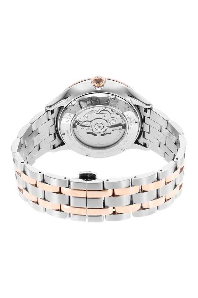 Mens-43-mm-Metal-Mechanicals-Silver-White-Dial-Stainless-Steel-Analog-Watch---90140KM01