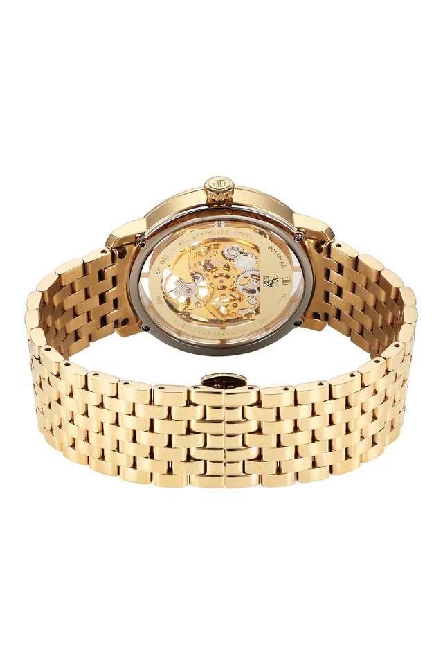 Mechanical-Slim-49-x-9.40-x-42-mm-Gold-Dial-Stainless-Steel-Analog-Watch-for-Men---90158YM01