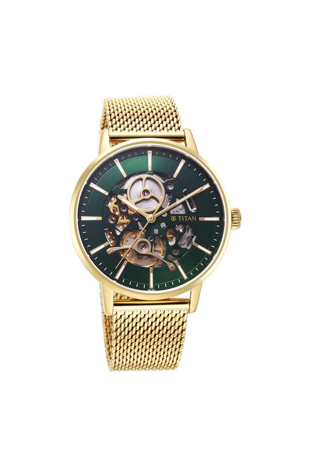 Mechanical-Slim-49-x-9.16-x-42-mm-Green-Dial-Stainless-Steel-Analog-Watch-for-Men---90159YM01