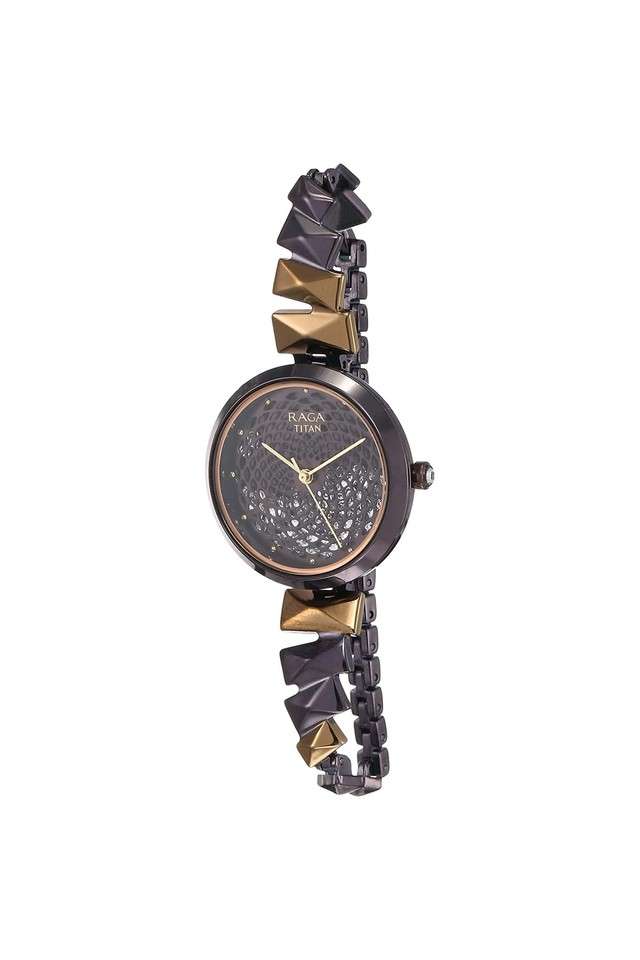 Womens-32.50-x-6.47-x-31-mm-Raga-Facets-Brown-Dial-Brass-Analog-Watch---NP95121KM01