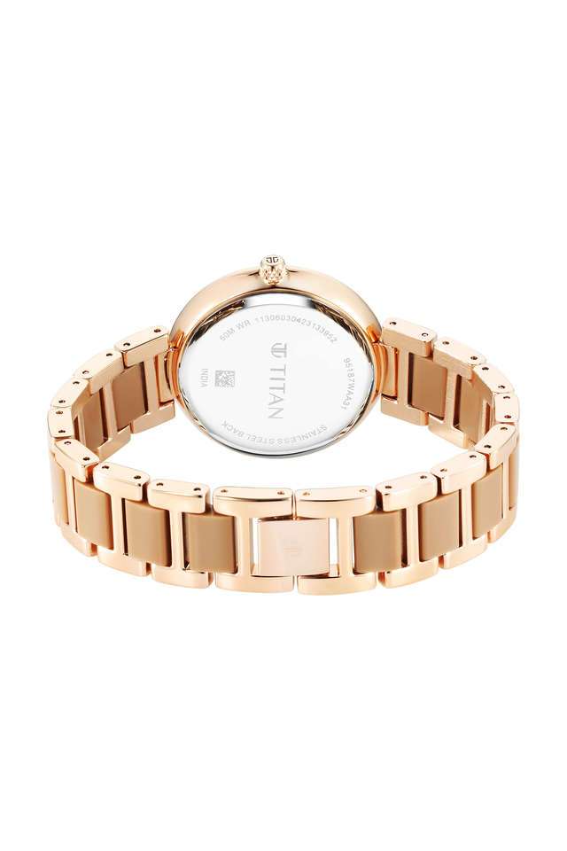 Acetate-Glam-39.5-mm-Brown-Dial-Brass-&-Plastic-Analog-Watch-For-Women---95187KD03