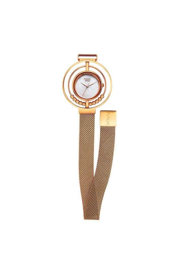 Womens-38-x-7.45-x-38-mm-Raga-Delight-MOP-Dial-Stainless-Steel-Analog-Watch---95203WM01