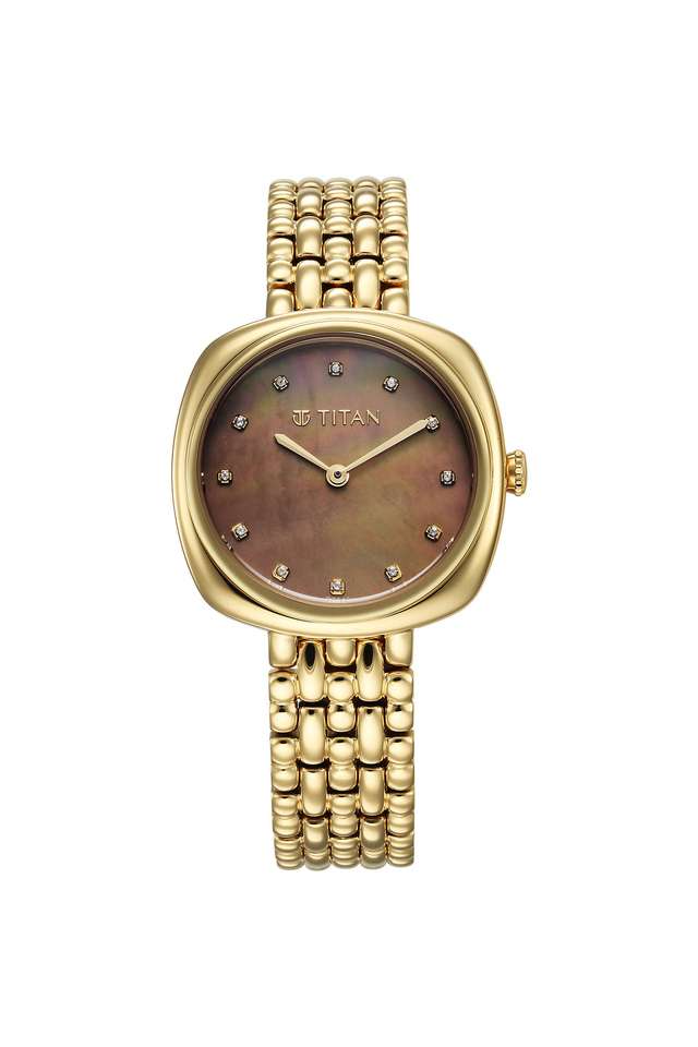 Purple-Aura-Phase-II-Brown-Dial-Stainless-Steel-Analogue-Watch-for-Women---95241YM01