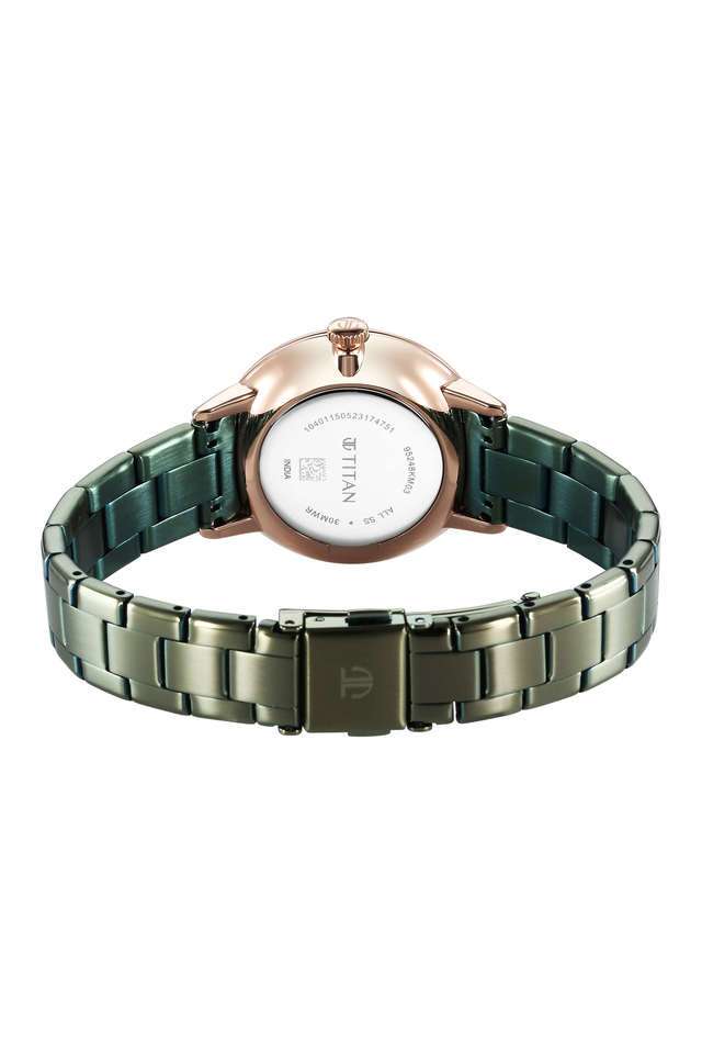 38-x-8.25-x-33-mm-Green-Dial-Stainless-Steel-Analog-Watch-For-Women---95248KM03