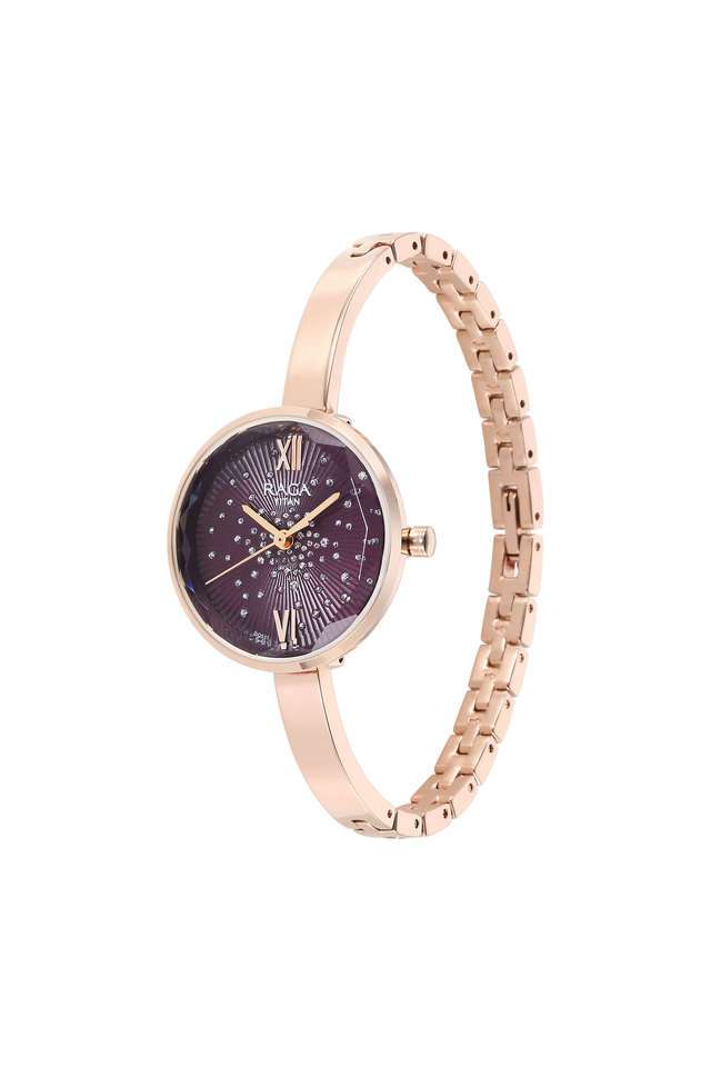 Raga-Showstopper-30-mm-Purple-Dial-Metal-Analogue-Watch-For-Women---95271WM01
