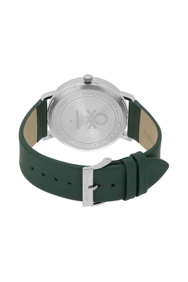 Quartz-42-mm-Green-Dial-Leather-Analogue-Wrist-Watch-For-Men---UWUCG1305