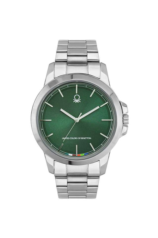 Quartz-44-mm-Green-Dial-Stainless-Steel-Analogue-Wrist-Watch-For-Men---UWUCG2100