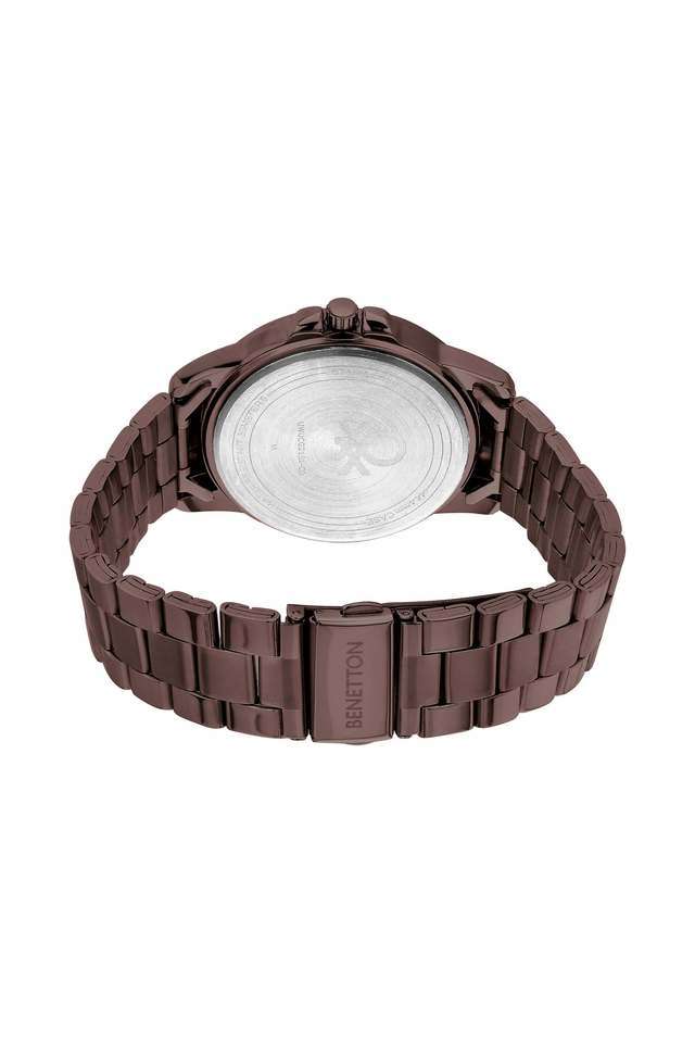 Quartz-44-mm-Brown-Dial-Stainless-Steel-Analogue-Wrist-Watch-For-Men---UWUCG2101