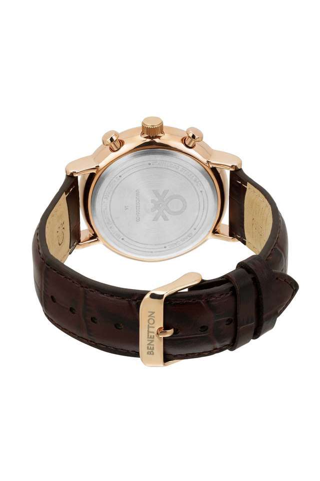 Quartz-43-mm-Black-Dial-Leather-Analogue-Wrist-Watch-For-Men---UWUCG2201