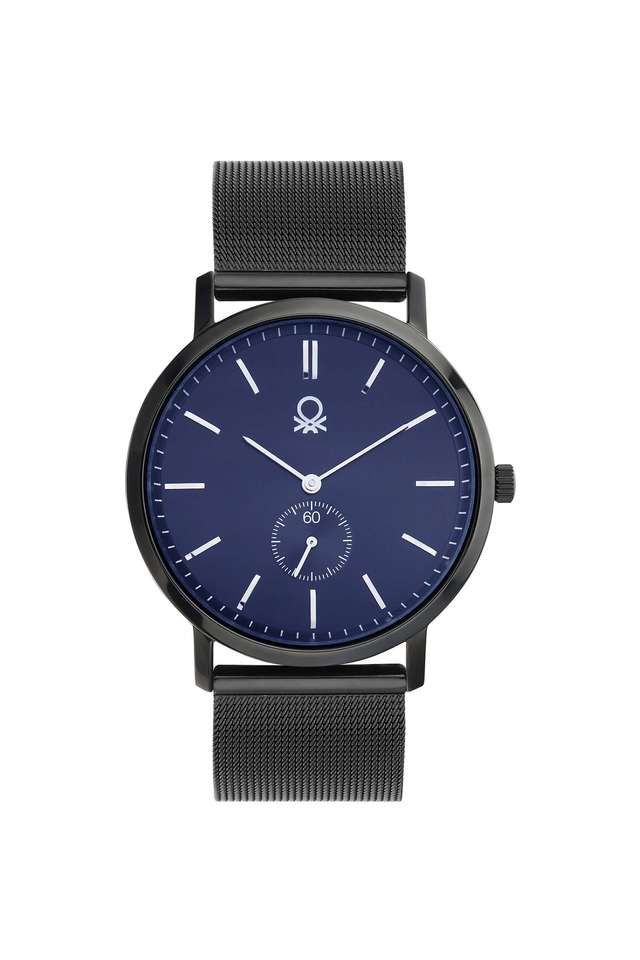 Quartz-41-mm-Blue-Dial-Stainless-Steel-Analogue-Wrist-Watch-For-Men---UWUCG2301