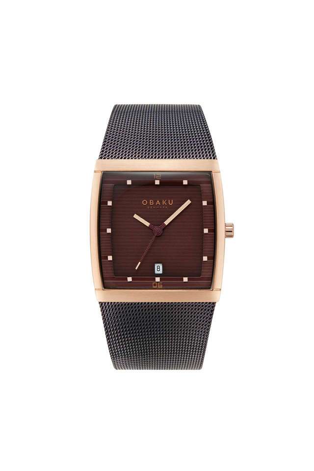 Buy Obaku Denmark NoColour Lund Walnut 34 mm Brown Dial Stainless