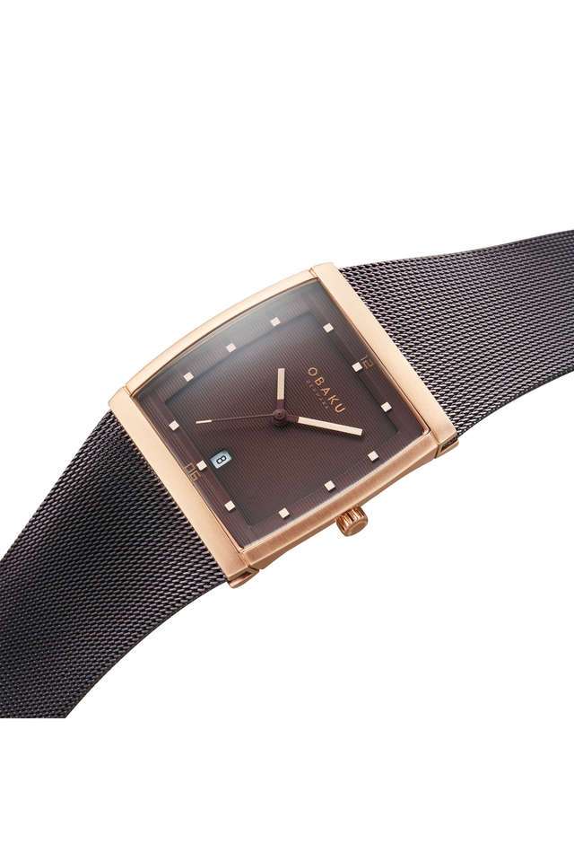 Buy Obaku Denmark NoColour Lund Walnut 34 mm Brown Dial Stainless