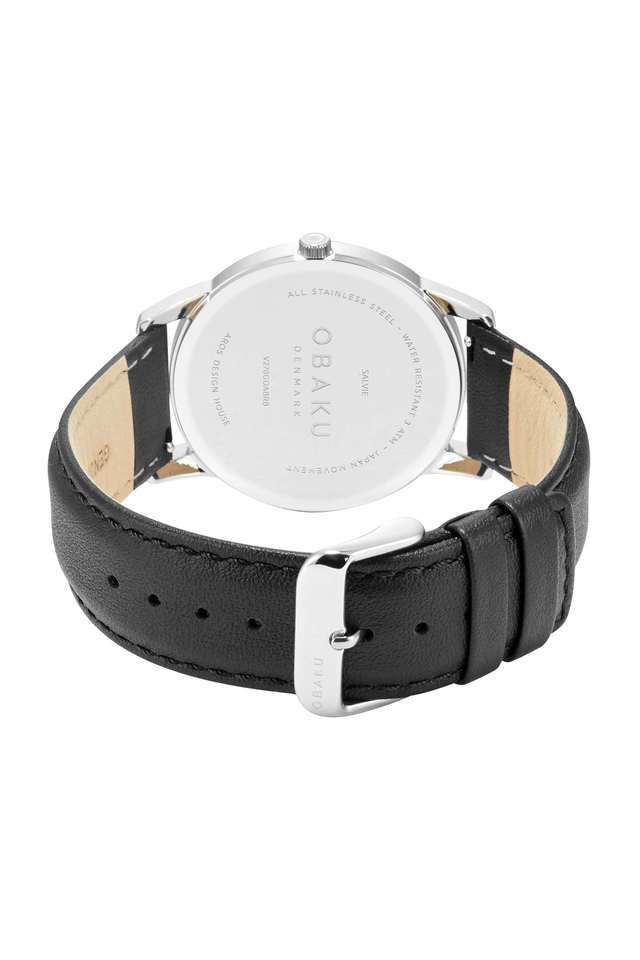 Tern-Lille-42-mm-Black-Dial-Leather-Analog-Watch-For-Men---V270GDABRB