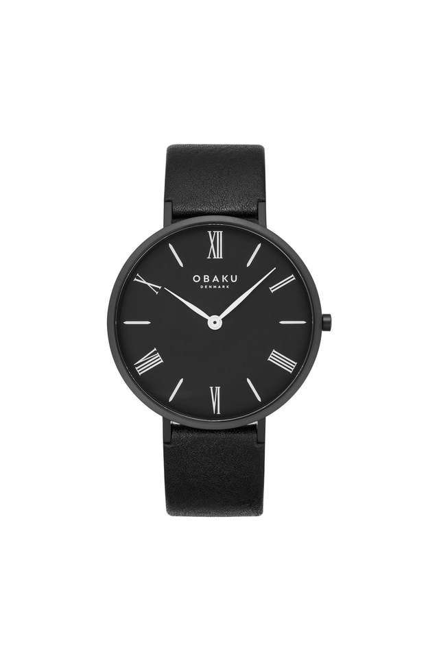 Folie-Ebony-42-mm-Black-Dial-Leather-Analog-Watch-For-Men---V283GXBBRB
