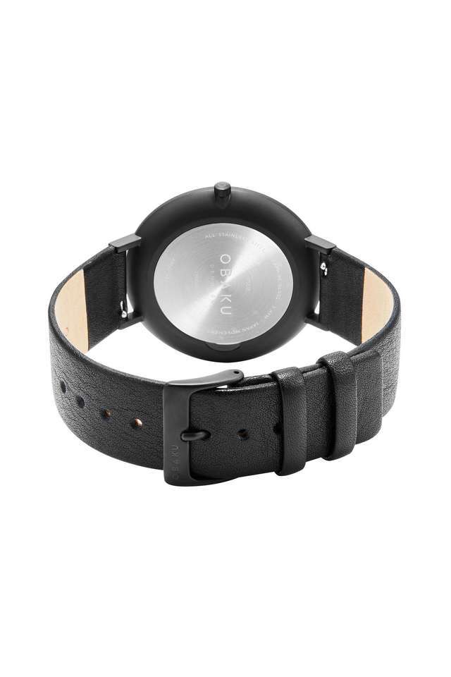 Folie-Ebony-42-mm-Black-Dial-Leather-Analog-Watch-For-Men---V283GXBBRB