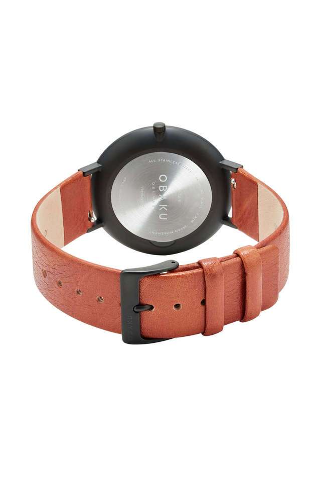 Folie-42-mm-Silver-Dial-Leather-Analog-Watch-For-Men---V283GXBWRZ