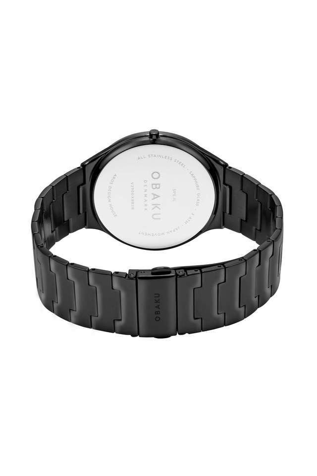 49.5-mm-Black-Dial-Stainless-Steel-Analogue-Watch-For-Men---V290GXBBSB