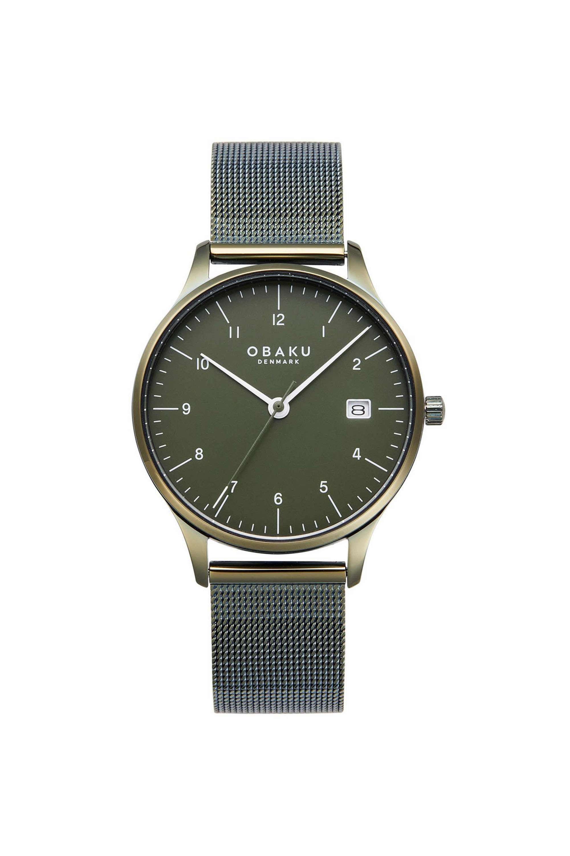 Buy Obaku Denmark green Chia Lille Leaf 33.8 mm Analogue Quartz
