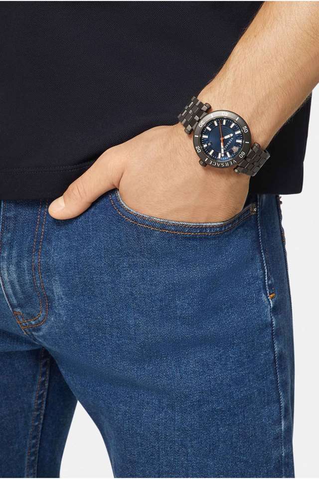 Buy Versace blue Z3-Greca Sport Men's 43 mm Analogue Quartz Watch