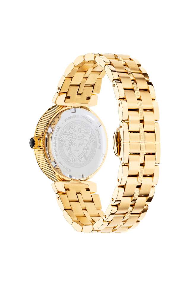 Womens-36-mm-Greca-Icon-Silver-White-Guilloch-Dial-Stainless-Steel-Analog-Watch---VEZ600621