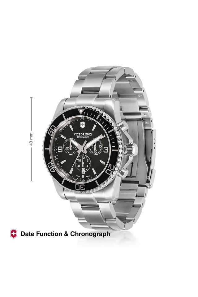 Buy Victorinox Black Maverick Black Dial Stainless Steel Analogue