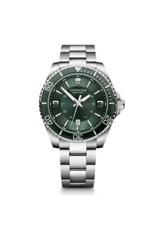 Maverick-43-mm-Green-Dial-Stainless-Steel-Analogue-Watch-for-Men---241946