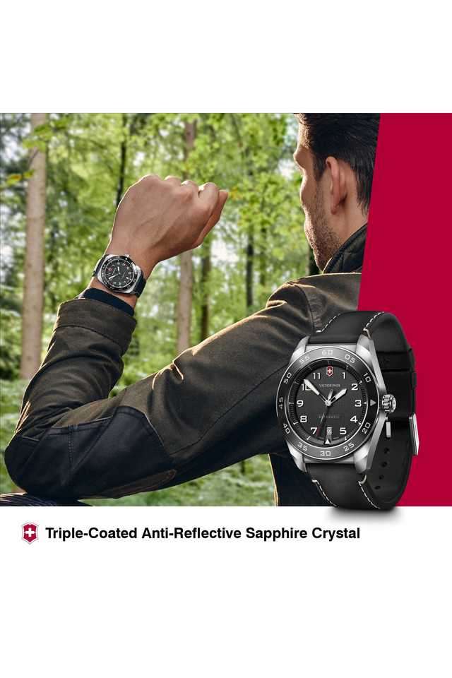 Buy Victorinox Black Swiss Army Men's 42 mm Analogue Quartz Watch
