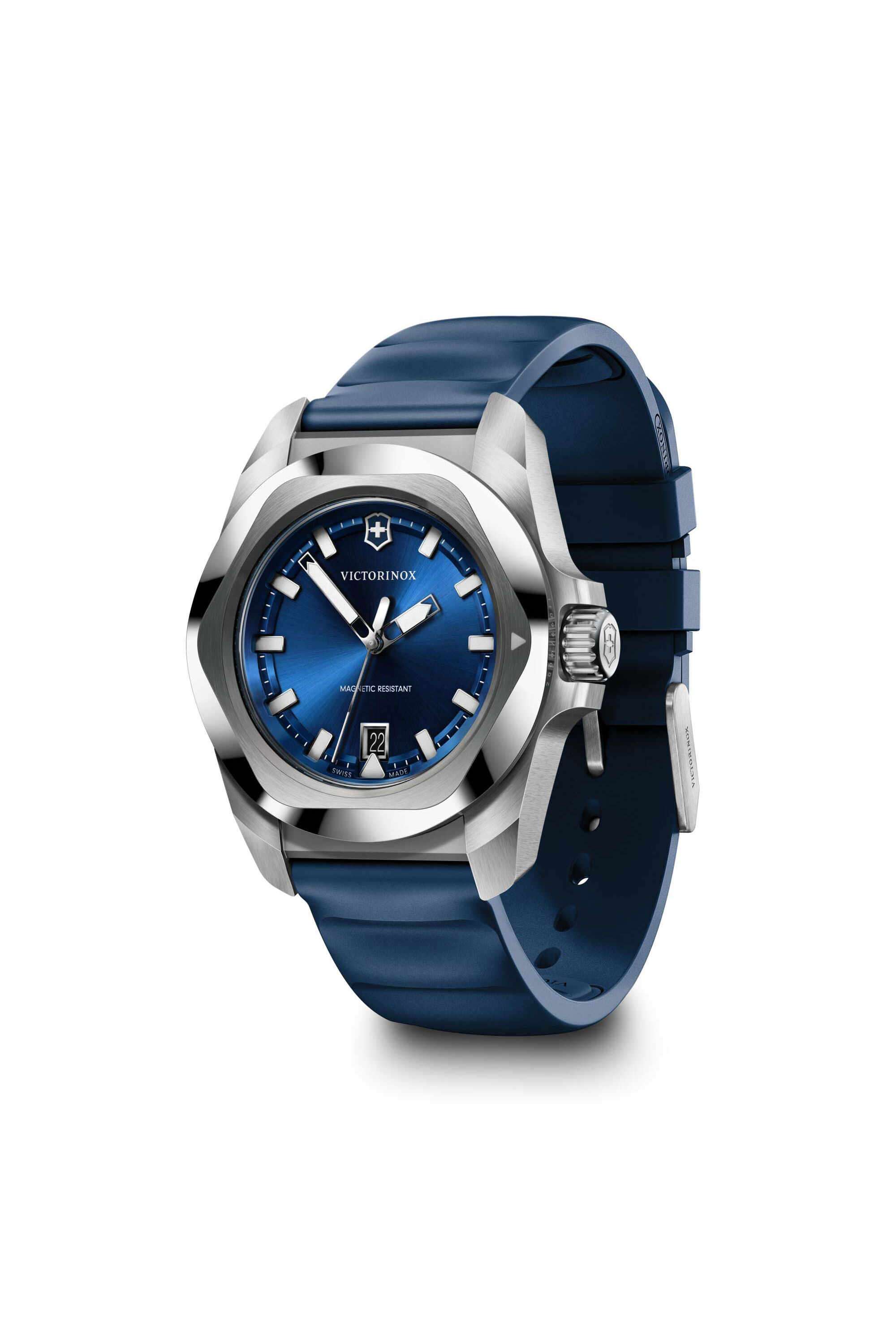 Buy Victorinox blue I.N.O.X 41 mm Blue Dial Rubber Analogue Watch