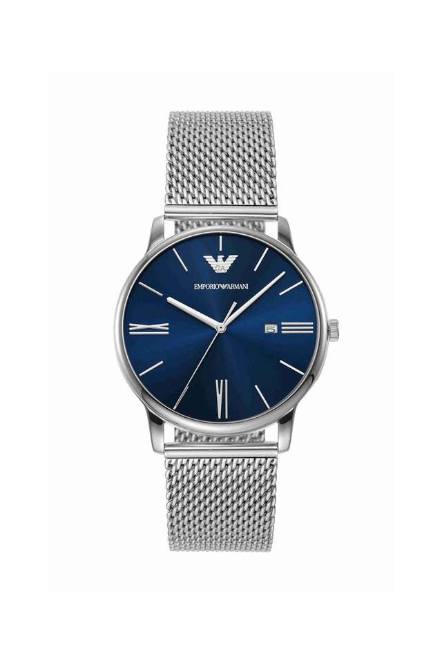 Quartz-42-mm-Blue-Dial-Stainless-Steel-Analogue-Wrist-Watch-for-Men---AR11571