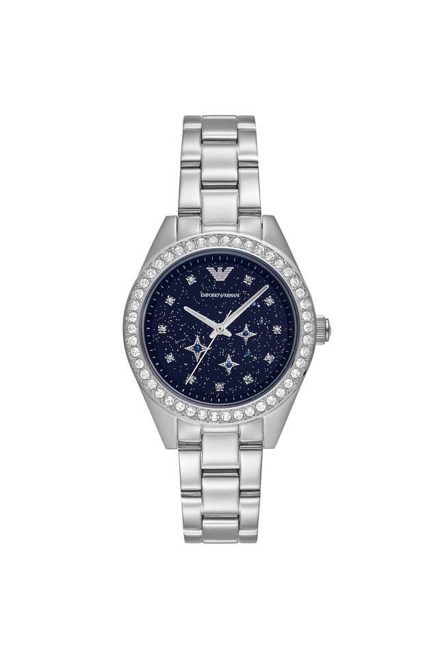 Quartz-36-mm-Blue-Dial-Stainless-Steel-Analogue-Wrist-Watch-for-Women---AR11628