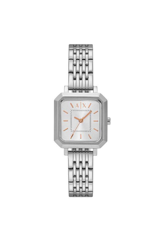 Quartz-27-mm-Silver-Dial-Stainless-Steel-Analogue-Wrist-Watch-for-Women---AX5724