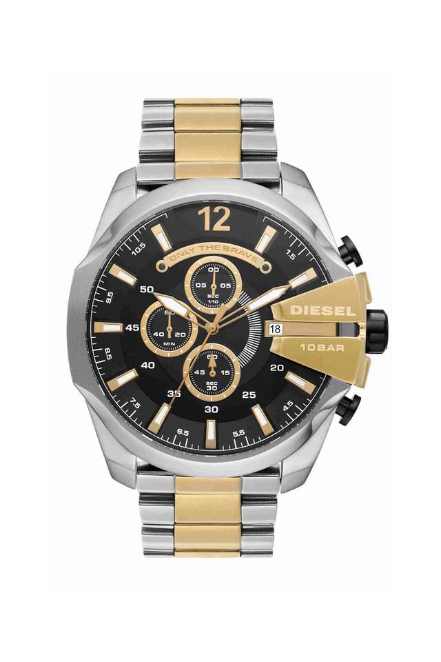 Mega-Chief-51-mm-Black-Dial-Stainless-Steel-Chronograph-Wrist-Watch-for-Men---DZ4581