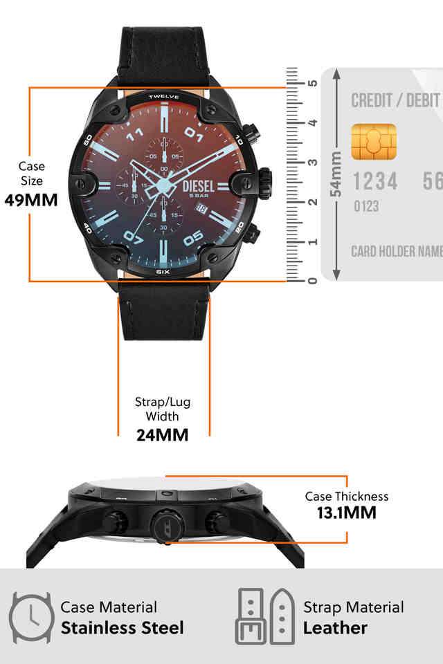 Buy DIESEL Multicolor Spiked Men's 49mm Chronograph Quartz Watch