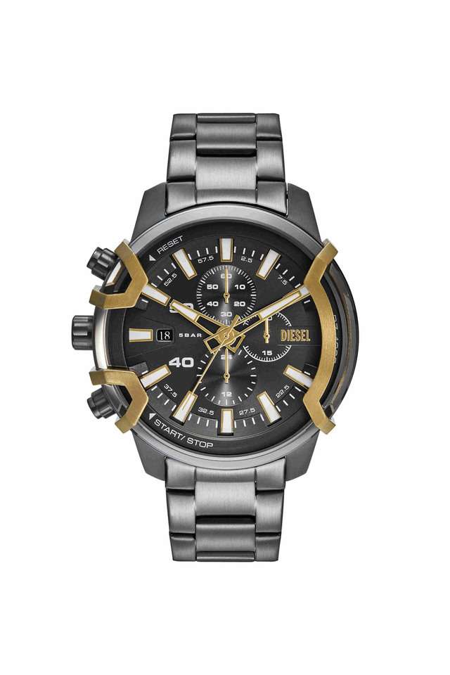 Griffed-48-mm-Grey-Dial-Stainless-Steel-Chronograph-Wrist-Watch-for-Men---DZ4668