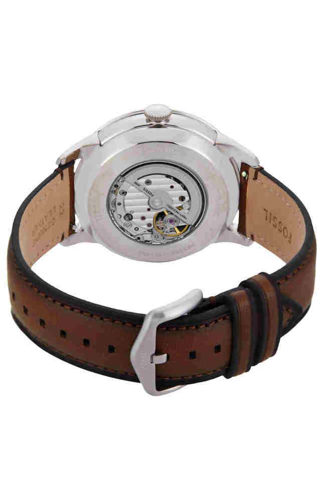Townsman-44-mm-Beige-Dial-Leather-Chronograph-Wrist-Watch-for-Men---ME3266