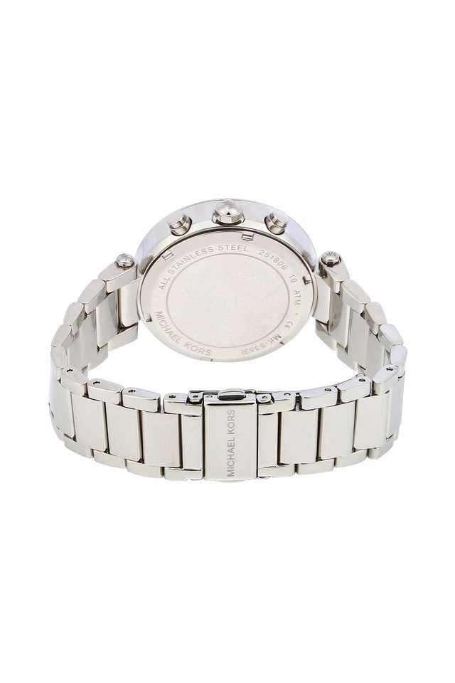 Womens-Parker-Silver-Dial-Stainless-Steel-Chronograph-Watch---MK5353