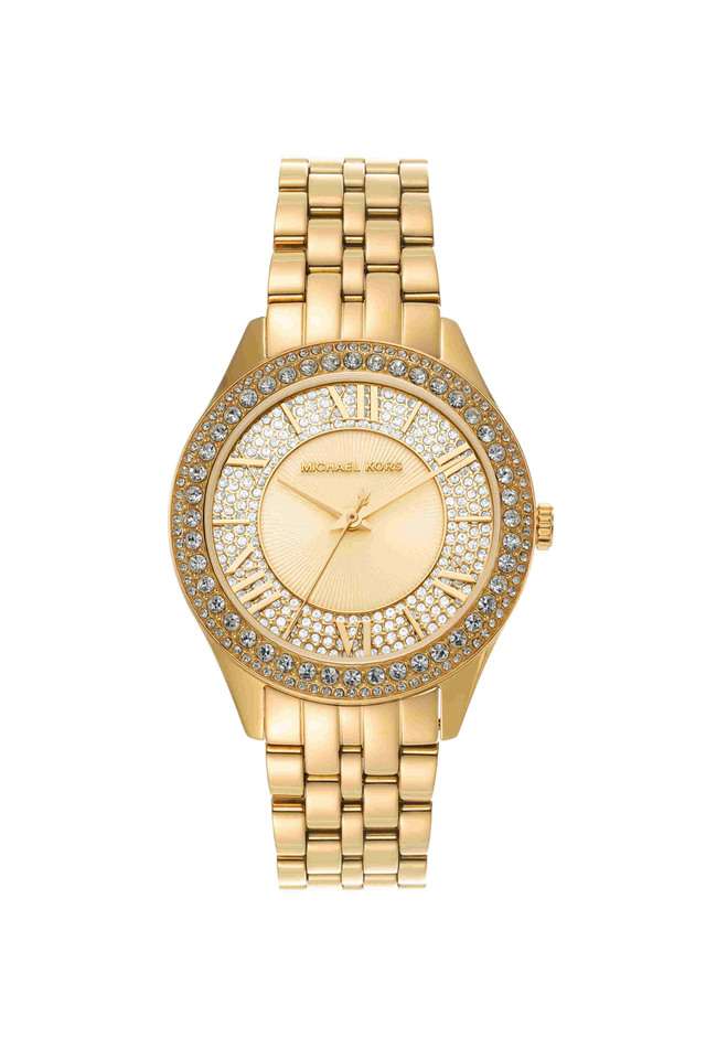 Harlowe-38-mm-Gold-Dial-Stainless-Steel-Analogue-Wrist-Watch-for-Women---MK4709