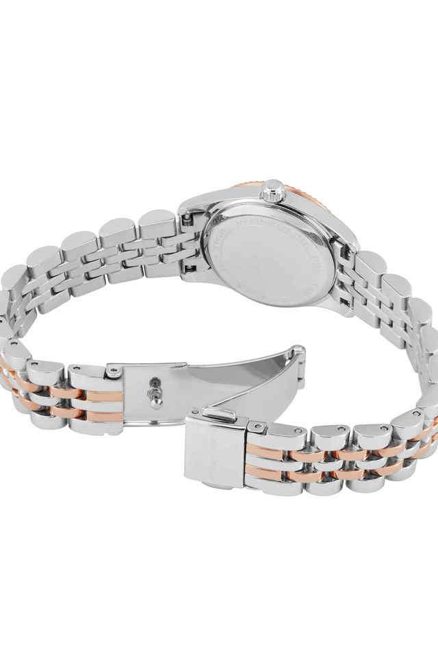 Lexington-Women-s-26-mm-Quartz-Analog-Watch-With-Bracelet---White-Dial-With-Two-Toned-Stainless-Steel-Strap-(MK4817SET)