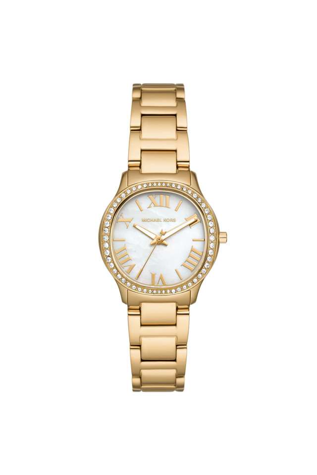 Sage-31-mm-White-Dial-Stainless-Steel-Analogue-Wrist-Watch-for-Women---MK4822