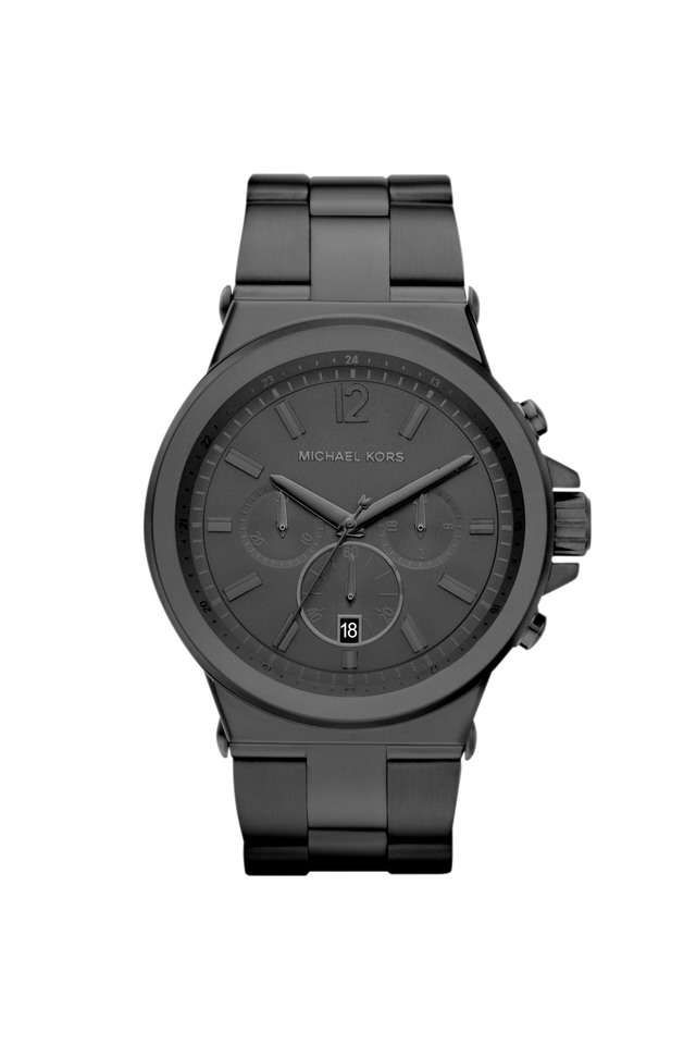 Dylan-48-mm-Black-Dial-Stainless-Steel-Chronograph-Wrist-Watch-for-Men---MK8279