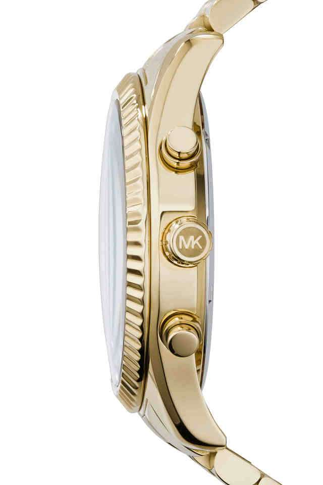 Lexington-45-mm-Black-Dial-Stainless-Steel-Chronograph-Wrist-Watch-for-Men---MK8286