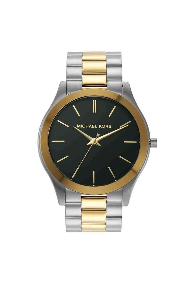 Runway-44-mm-Green-Dial-Stainless-Steel-Analogue-Wrist-Watch-for-Men---MK9149