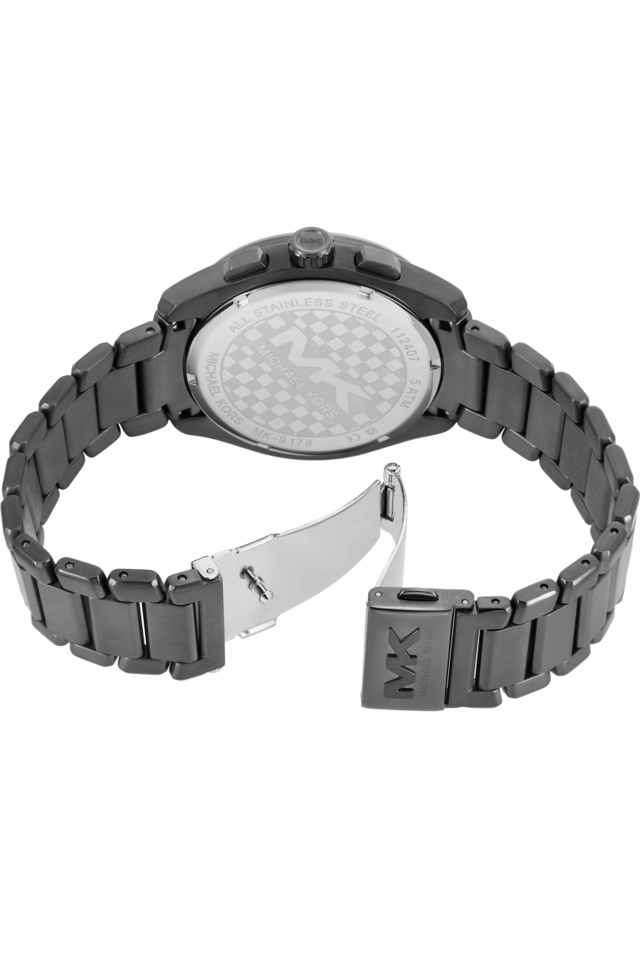 Accelerator-2.0-Men-s-44-mm-Quartz-Chronograph-Watch---Blue-Dial-With-Grey-Stainless-Steel-Strap-(MK9178)